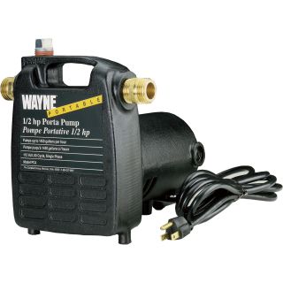 Wayne Portable Pump — 1450 GPH, 1/2 HP, 3/4in., Model# PC4  Utility Pumps