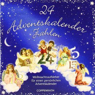 Adventskalender Stickerbuch   Engelnostalgie 24 nostalgische Adventskalenderzahlen Barbara Behr Bücher