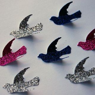 glitter love birds table confetti by love those prints