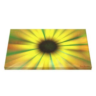Trippy Sunflower Gallery Wrap Canvas