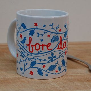 welsh 'bore da' mug by adra