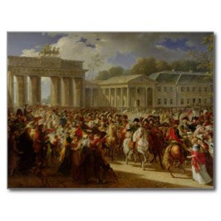 Entry of Napoleon I  into Berlin Postcard