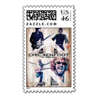 Chickenfoot World Tour 2009 Postage Stamps