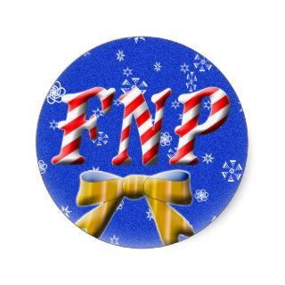 CHRISTMAS FNP   FAMILY NURSE PRACTITIONER STICKERS