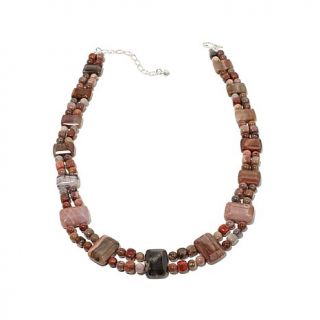 Jay King Petrified Wood Sterling Silver Necklace