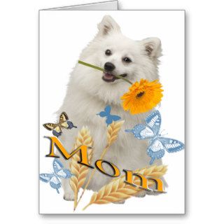 Keeshond Flower For MOM Cards