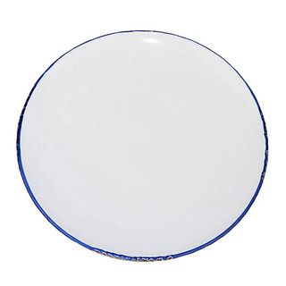 Large Enamel Style Plate Set of 3 Plates