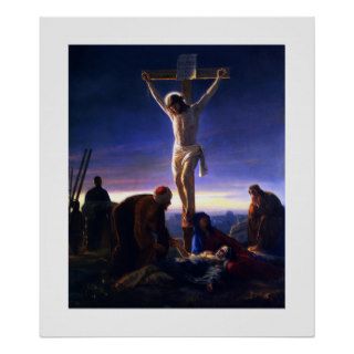 The Crucifixion of Jesus by Carl Bloch. Poster