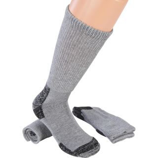 Gravel Gear Nonbinding Merino Wool Crew Socks — Natural, Two Pairs