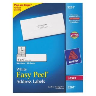 Avery® 1 x 4 Laser Easy Peel Address Labels