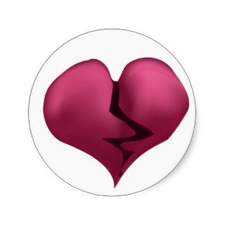 Broken Heart Vector Graphic Sticker