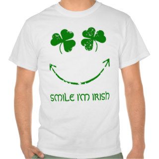 St Patrick's Day Smile I'm Irish humor Tee Shirts