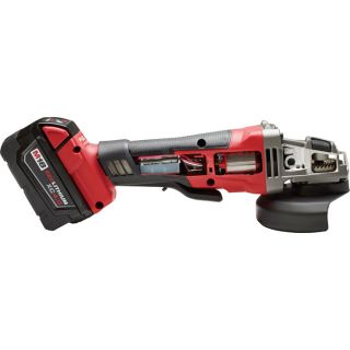 Milwaukee M18 FUEL 4 1/2in./5in. Grinder Kit — One M18 RedLithium XC 4.0 Battery, Paddle Switch, No-Lock, Model# 2780-21  Grinders   Stands