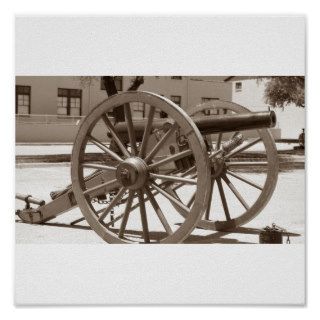 Civil war cannon print