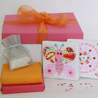 children's mini art canvas party box by looby lou designs