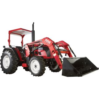 NorTrac 50XT 50 HP 4WD Tractor with Front-End Loader — with Turf Tires  50 HP Tractors