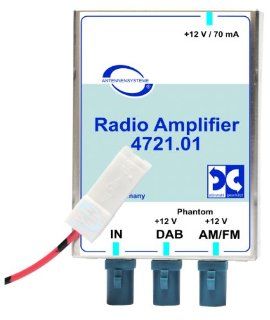 Antennentechnik Bad Blankenburg Rundfunkverstrker (AM/FM, DAB/DAB+) mit integriertem Splitter Navigation & Car HiFi