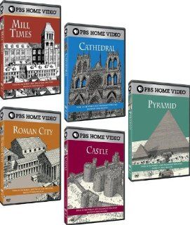 David Macaulay 5 DVD Collection (Roman City, Cathedral, Mill Times, Castle, Pyramid) Movies & TV