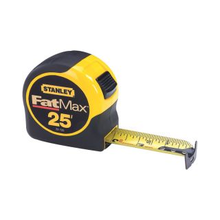 Stanley Fat Max Measuring Tape — 25ft., Model# 33-725  Measuring Tapes