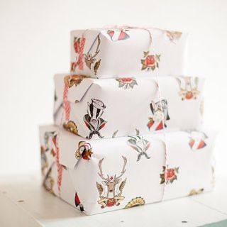 animal wrapping paper two sheets by sophie parker