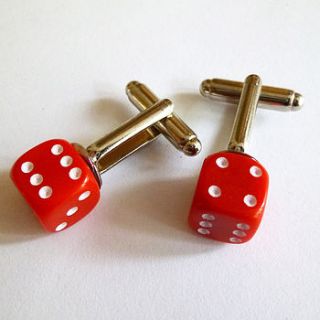 dice cufflinks by charlie boots