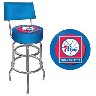 Philadelphia 76ers NBA Padded Swivel Bar Stool with Back