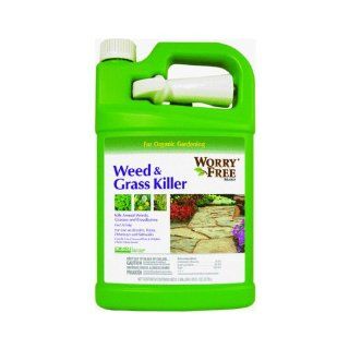 Worry Free Weed and Grass Killer Ready to Use Spray, 1 Gallon (Discontinued by Manufacturer)  Patio, Lawn & Garden