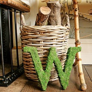 real moss covered decorative letter by the moss letter company