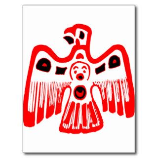 Native American Indian Eagle Thunderbird Post Card