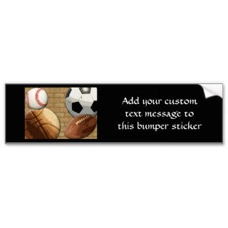 Sports Al Star, Basketball/Soccer/Football Bumper Sticker