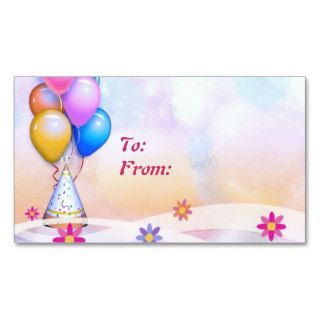 Birthday Gift Tag Business Card Template