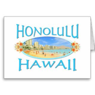 Honolulu Hawaii Card