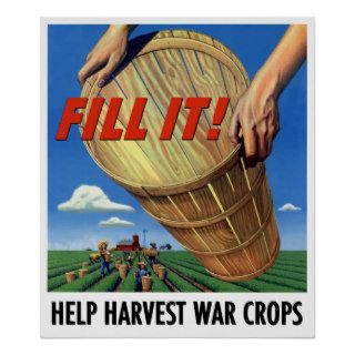 Help Harvest War Crops Poster