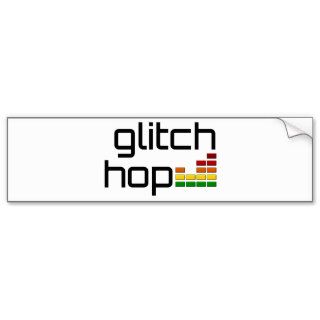 Glitch Hop with Volume Equalizer Bumper Stickers