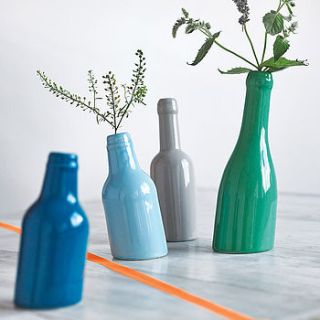 not so straight bottle vase by henry's future