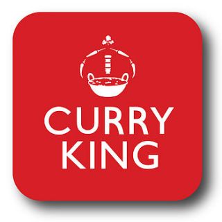 'curry king and queen' coasters by loveday designs