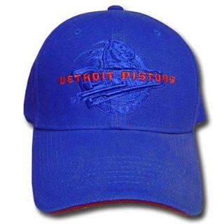 NBA OFFICIAL DETROIT PISTONS ROYAL BLUE CAP HAT ADJ  Sports Fan Baseball Caps  Sports & Outdoors