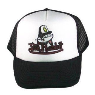 VON RABBIT LOONEY TUNES TRUCKER MESH BLACK HAT CAP ADJ  Sports Related Merchandise  Sports & Outdoors