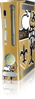 NFL   New Orleans Saints   New Orleans Saints Retro Logo   Microsoft Xbox 360 (Includes HDD)   Skinit Skin  Sports Fan Video Game Accessories  Sports & Outdoors