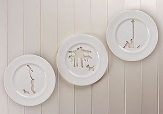 parklife silhouette wall plate by designed in england