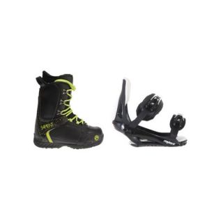 Sapient Yeti Snowboard Boots w/ Sapient Slopestyle Bindings Black boot binding package 0474