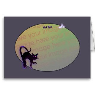 Halloween Cat Frame Card