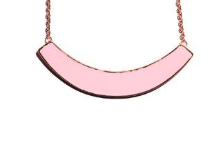 Pink Collar Necklace Modern Minimalist Bar NL29 Vintage Statement Plate Pendant Chain Necklaces Jewelry