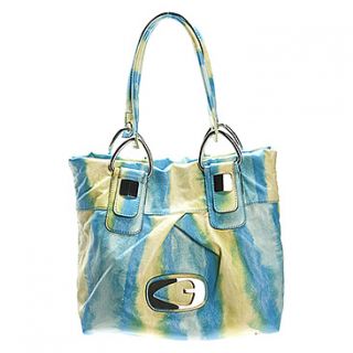 Guess Dream Catcher Tie Dyed Small Tote  Women's   Blue Tie Dyed Patent
