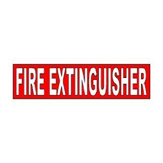 Fire Extinguisher   Window Bumper Sticker Automotive
