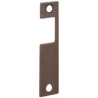 HES Stainless Steel K Faceplate for 1006 Series Electric Strikes for Mortise Lockset with Deadlatch Above the Latchbolt, Bronze Toned Finish Door Handles