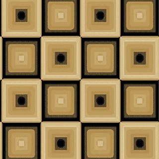 Central Oriental Blocks Dimensions Squares Beige/ Black Rug
