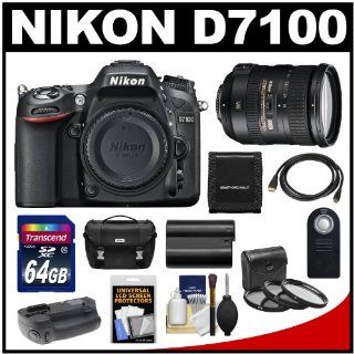 Nikon D7100 Digital SLR Camera Body with 18 200mm VR Lens + 64GB Card + Case + Battery & Grip + HDMI Cable + Filter Set  Digital Slr Camera Bundles  Camera & Photo