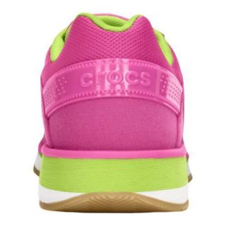 Women's Crocs Retro Sneaker Fuchsia/Volt Green Crocs Sneakers