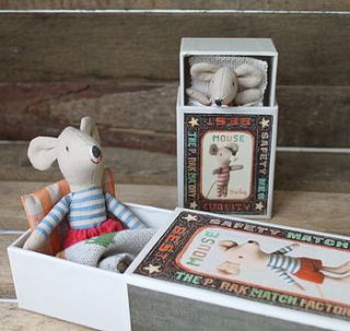 vintage style matchbox mice by posh totty designs interiors